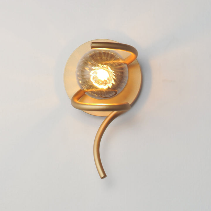 Planetary 1-Light LED Wall Sconce by ET2 Lighting, styled view 2