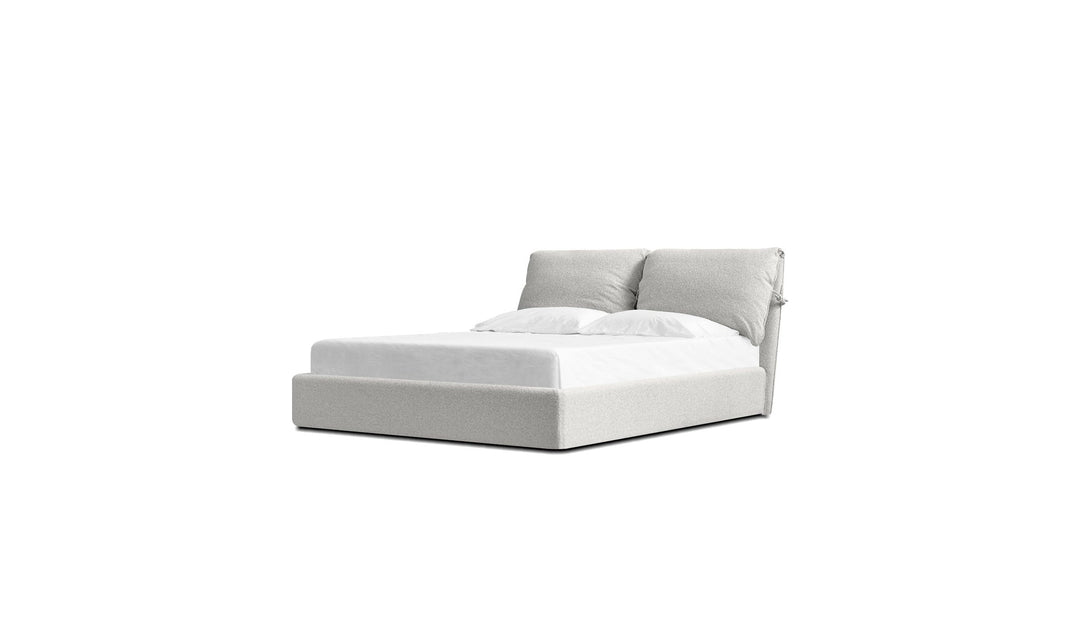PLUME Bed Upholstered Oat Tweed by Mobital product view