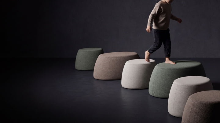 Plush pouf collection lifestyle