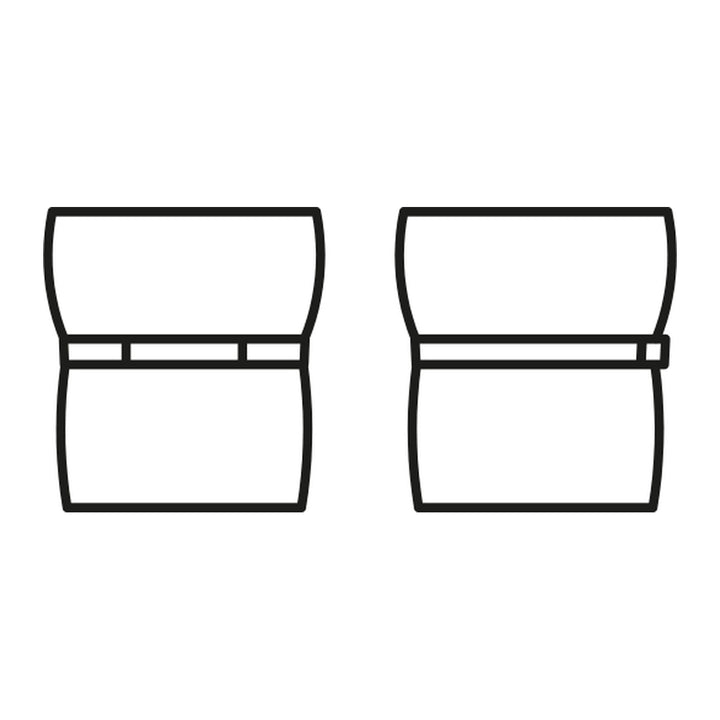Pof Pouf by Connubia line drawing