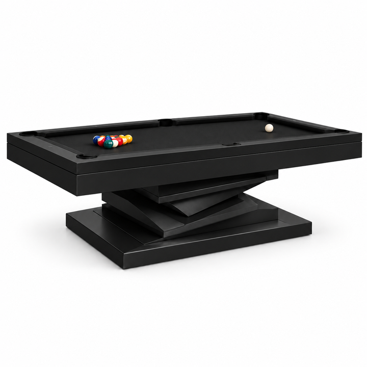 Neavio All Black rendered preview: black frame and base with supplier Black felt on white