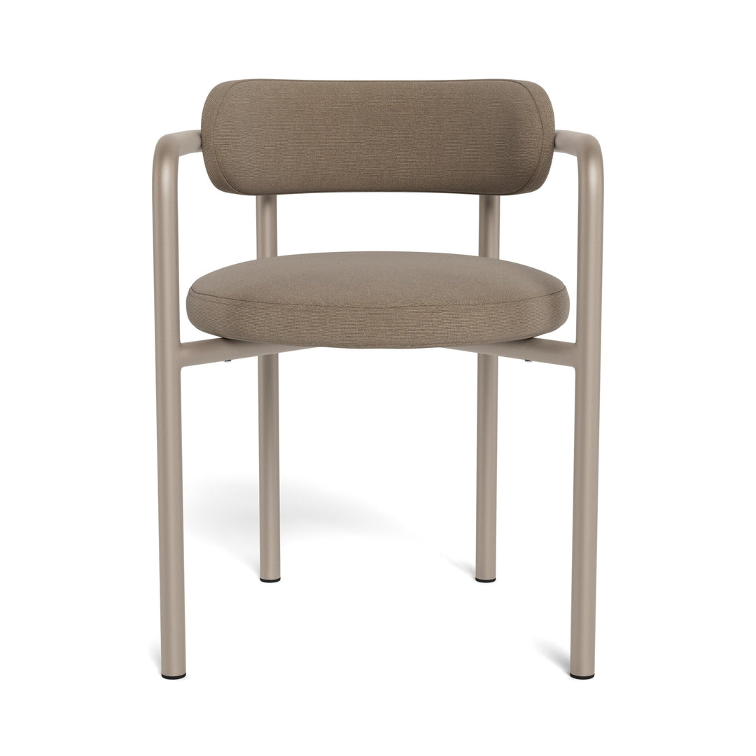 Porto Aluminum Dining Chair by Harbour in Aluminum Taupe