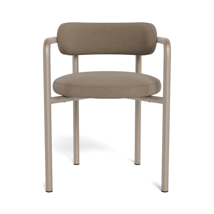 Porto Aluminum Dining Chair by Harbour in Aluminum Taupe