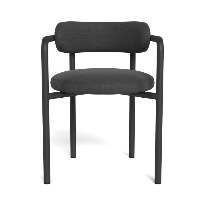 Porto Aluminum Dining Chair by Harbour in Aluminum Asteroid