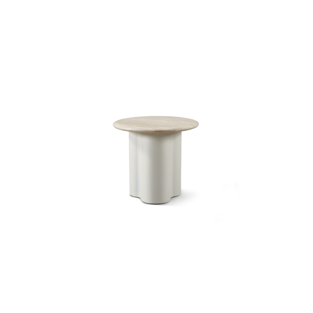 Porto Aluminum Round Side Table 22" by Harbour