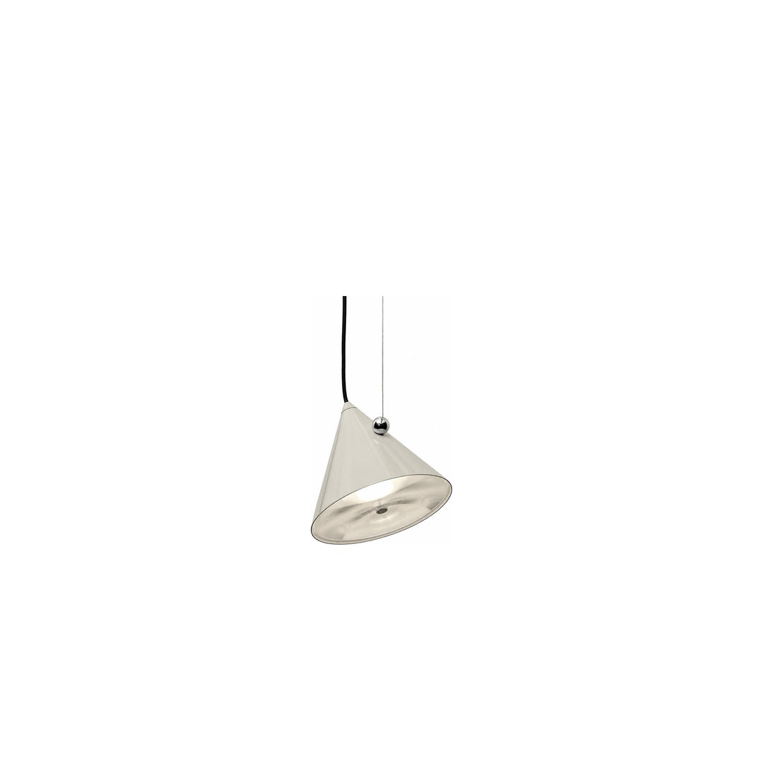 Tom Dixon Pose Small Pendant in Putty on white background