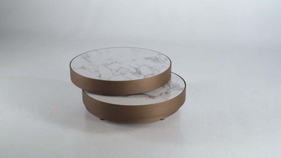 NAOS aurum-round-extendable-coffee-table-by-naos mechanism video