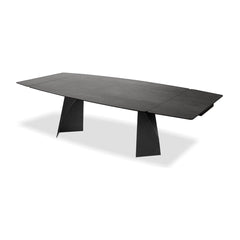 PRISM Double Extension Dining Table in Industrial Grey Mobital