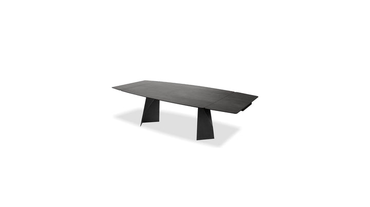 PRISM Double Extension Dining Table in Industrial Grey by Mobital product view