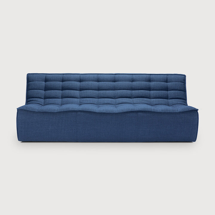 N701 Modular 4-Piece Blue Fabric Sectional Set by Ethnicraft Sectionals Ethnicraft