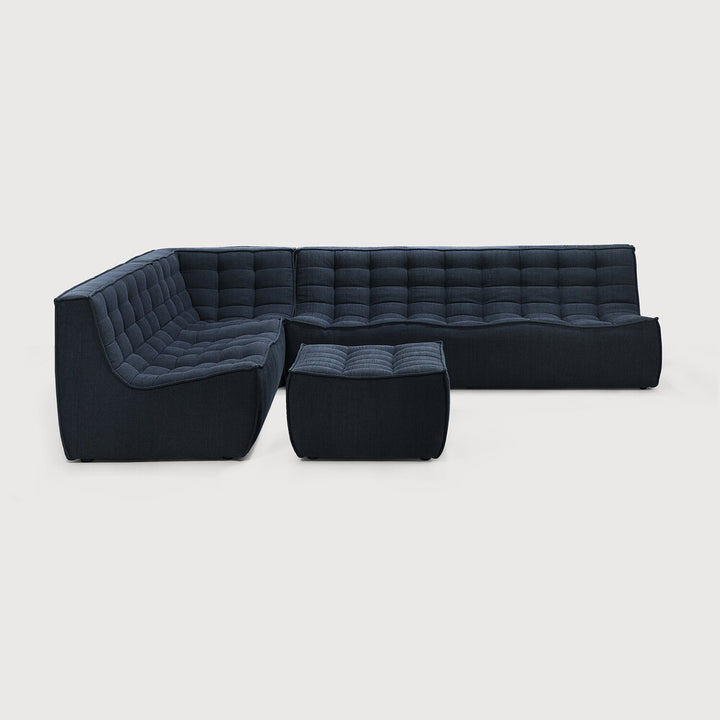 N701 Modular 4-Piece Graphite Fabric Sectional Set by Ethnicraft Sectionals Ethnicraft