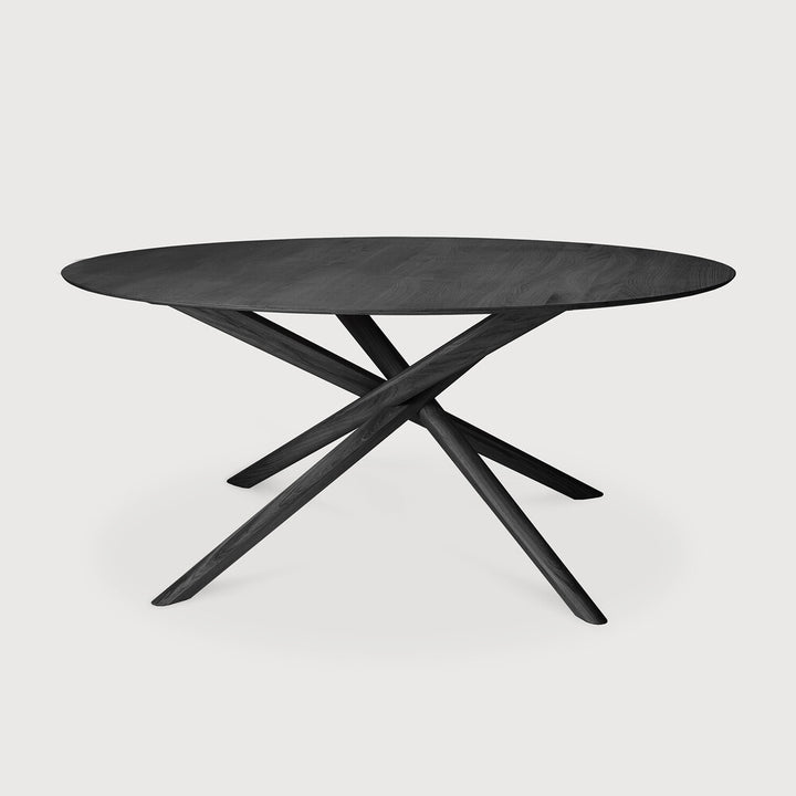 Mikado Round Dining Table by Ethnicraft Dining Table Ethnicraft