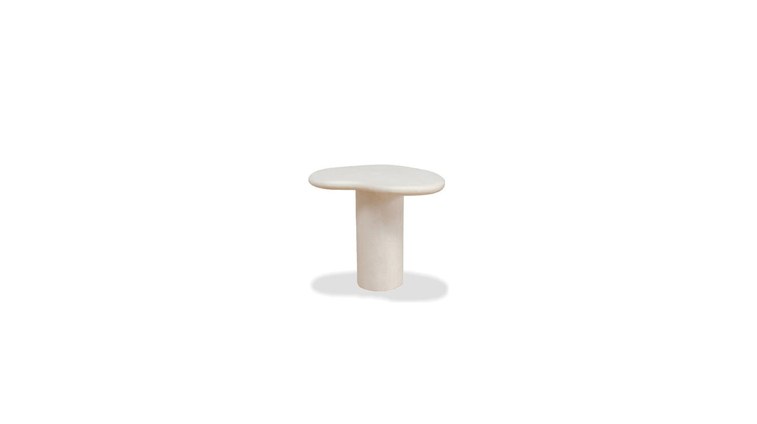 PUDDLE End Table Medium in Ivory Tusk
