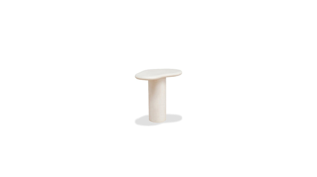 PUDDLE End Table Tall in Ivory Tusk