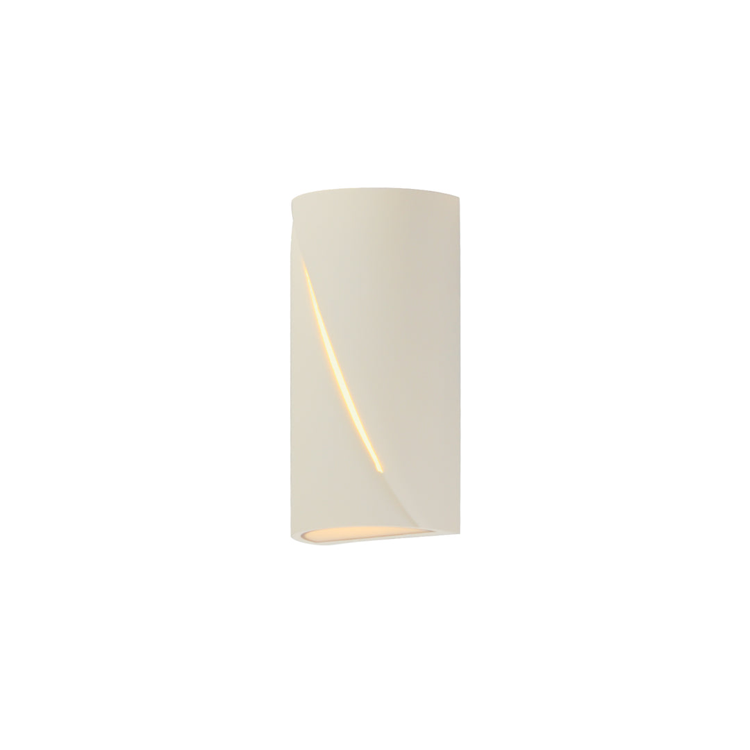 Puff 12" LED Outdoor Wall Sconce by ET2 Lighting in Chalk White, front view