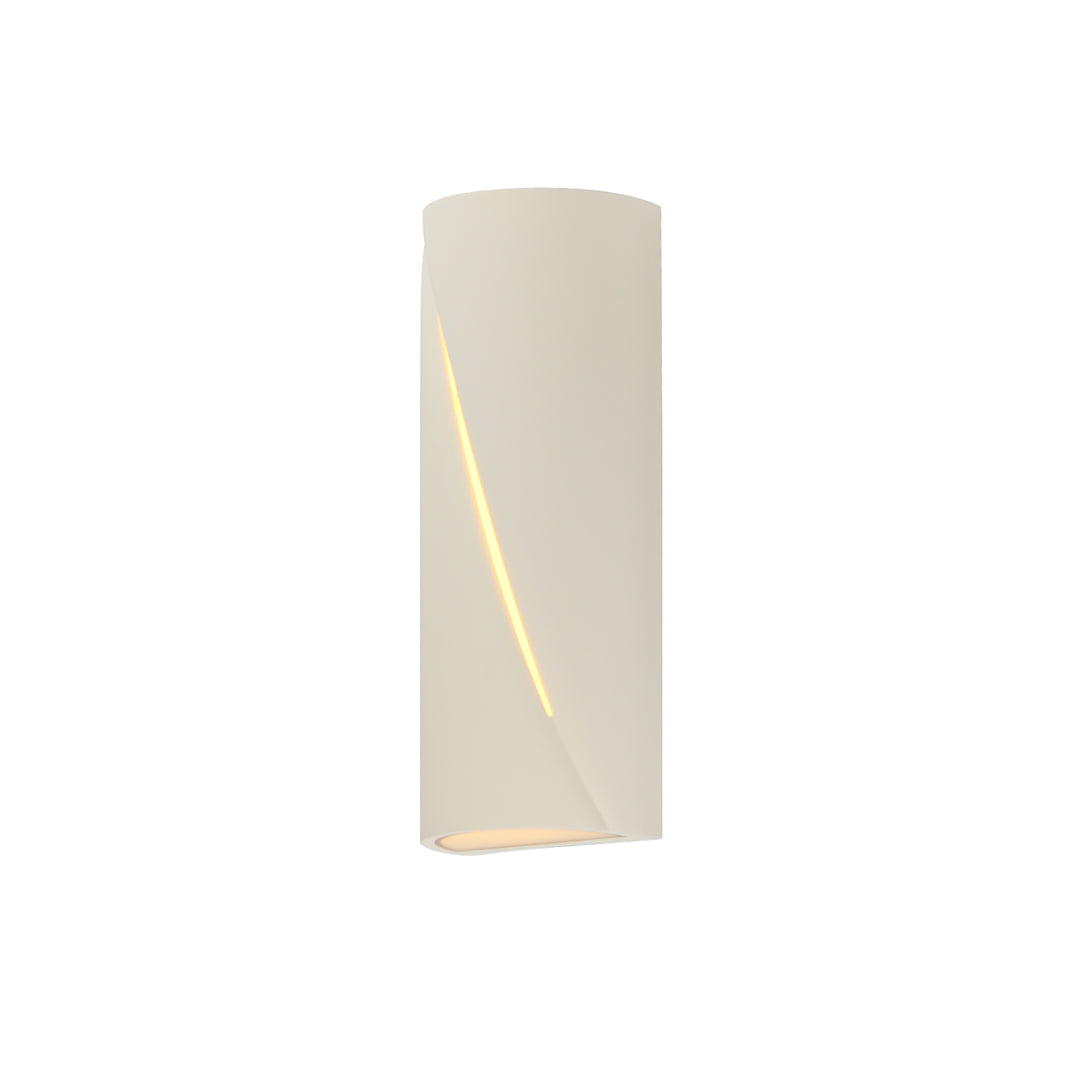 Puff 16" LED Outdoor Wall Sconce by ET2 Lighting in Chalk White, front view
