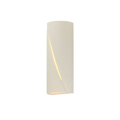 Puff 16" LED Outdoor Wall Sconce by ET2 Lighting in Chalk White, front view