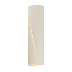 Puff 22" LED Outdoor Wall Sconce by ET2 Lighting in Chalk White, front view