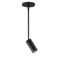 Pullman 1-Light LED Pendant by ET2 Lighting in Black, front view