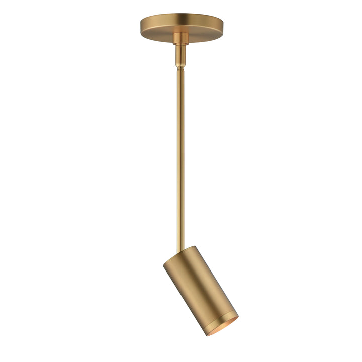 Pullman 1-Light LED Pendant by ET2 Lighting in Natural Aged Brass finish