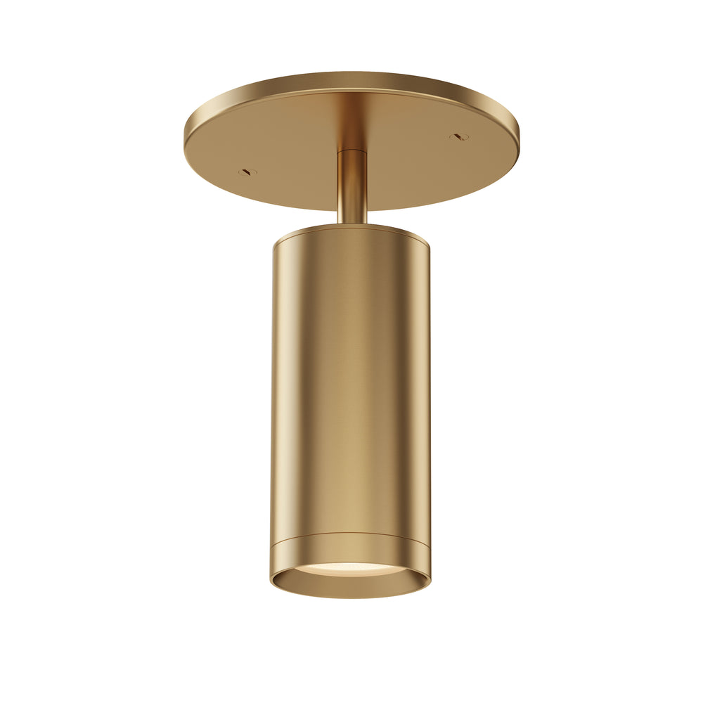 Pullman Retractable Spot Light in Natural Aged Brass