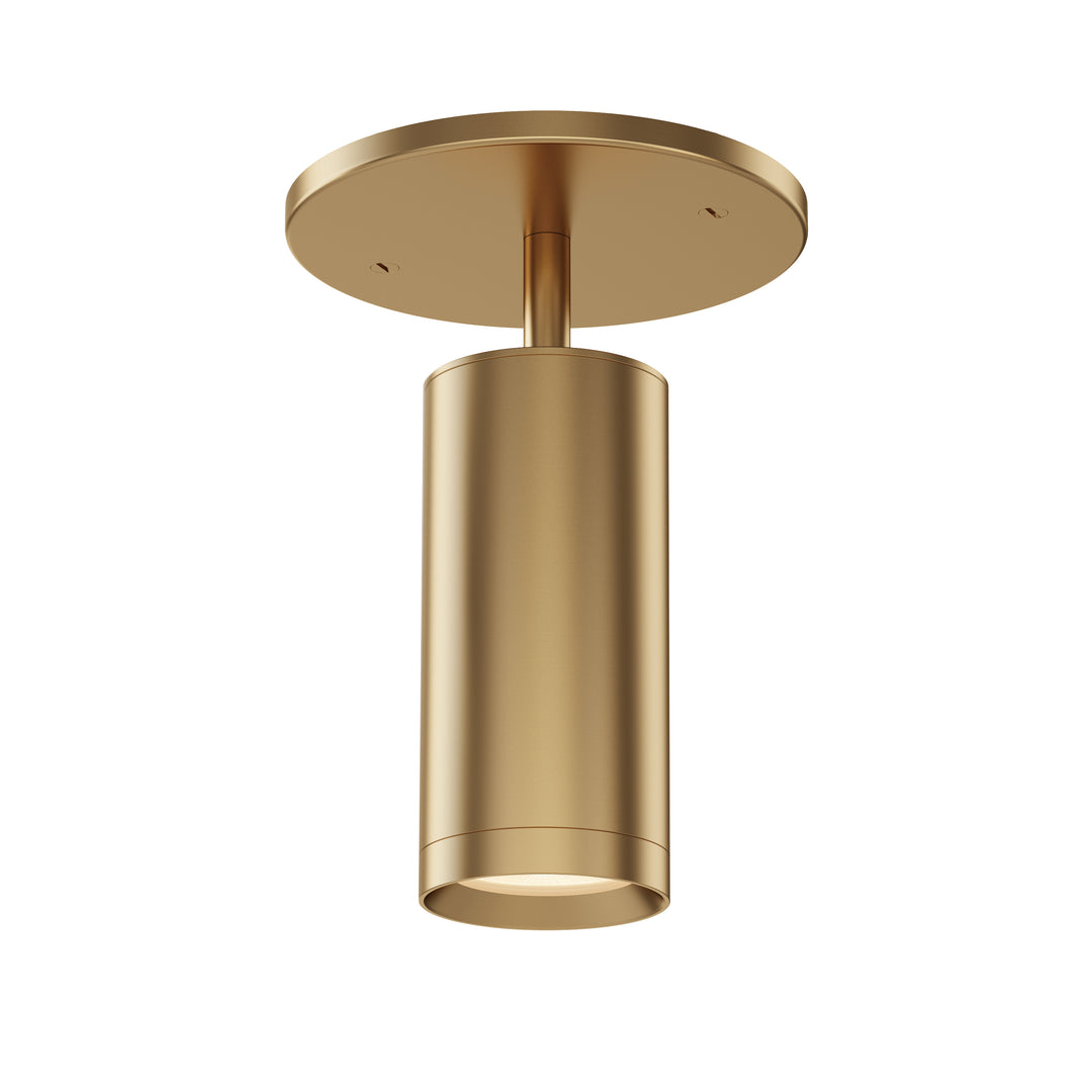 Pullman Retractable Spot Light in Natural Aged Brass