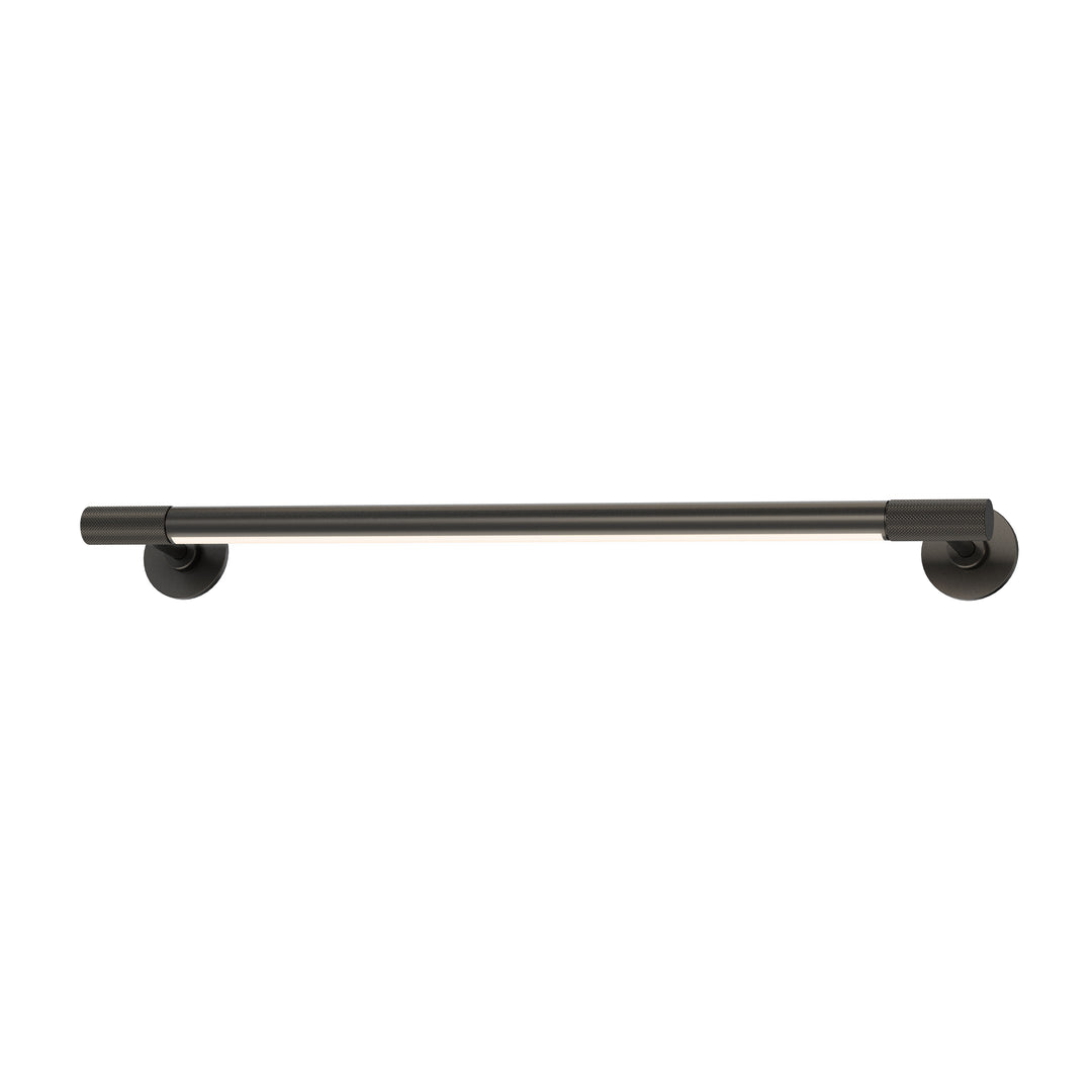 Purist Presa 24" LED Picture Light by ET2 Lighting in Black, front view