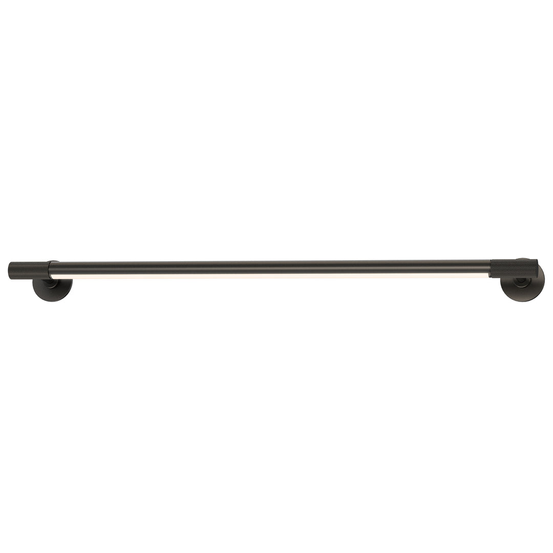 Purist Presa 30" LED Picture Light by ET2 Lighting in Black, front view