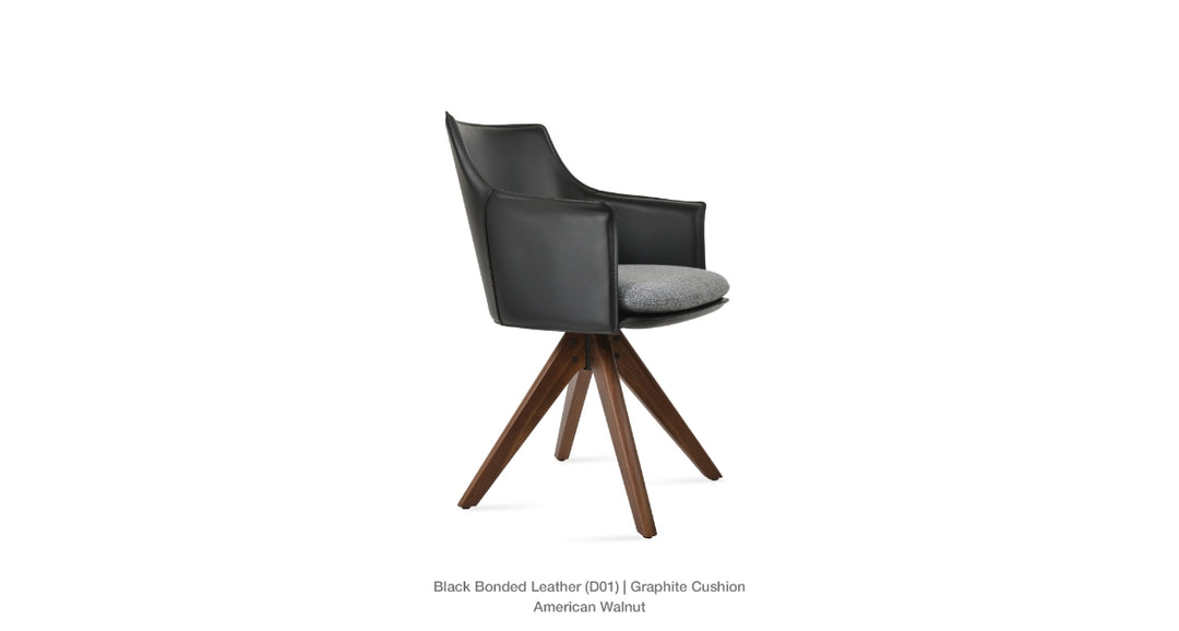 Briancon Pyramid Swivel Chair Soho Concept