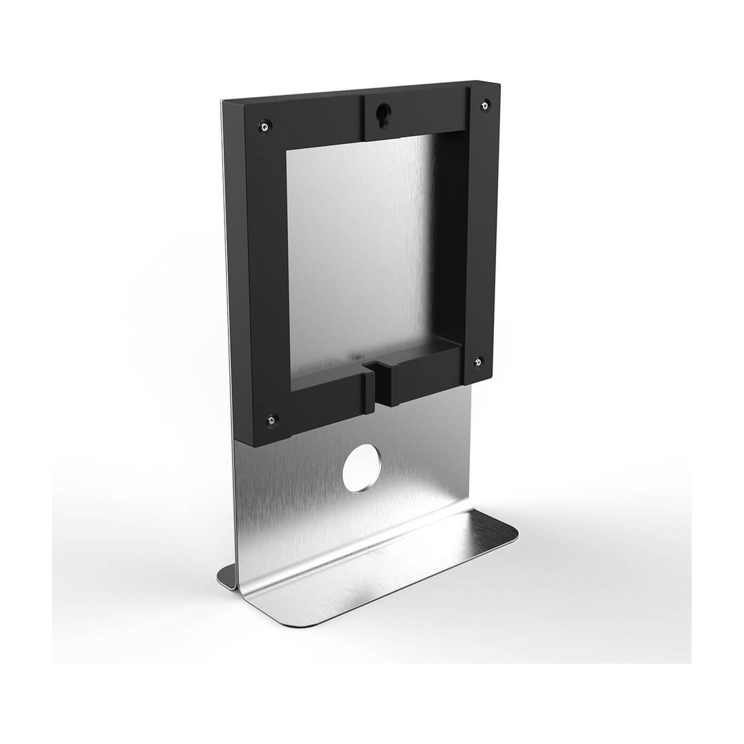 QLOCKTWO EARTH 45 Stand, black mount, front view