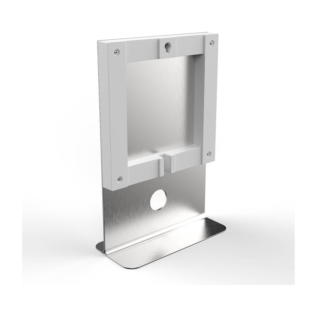 QLOCKTWO EARTH 45 Stand, white mount, front view
