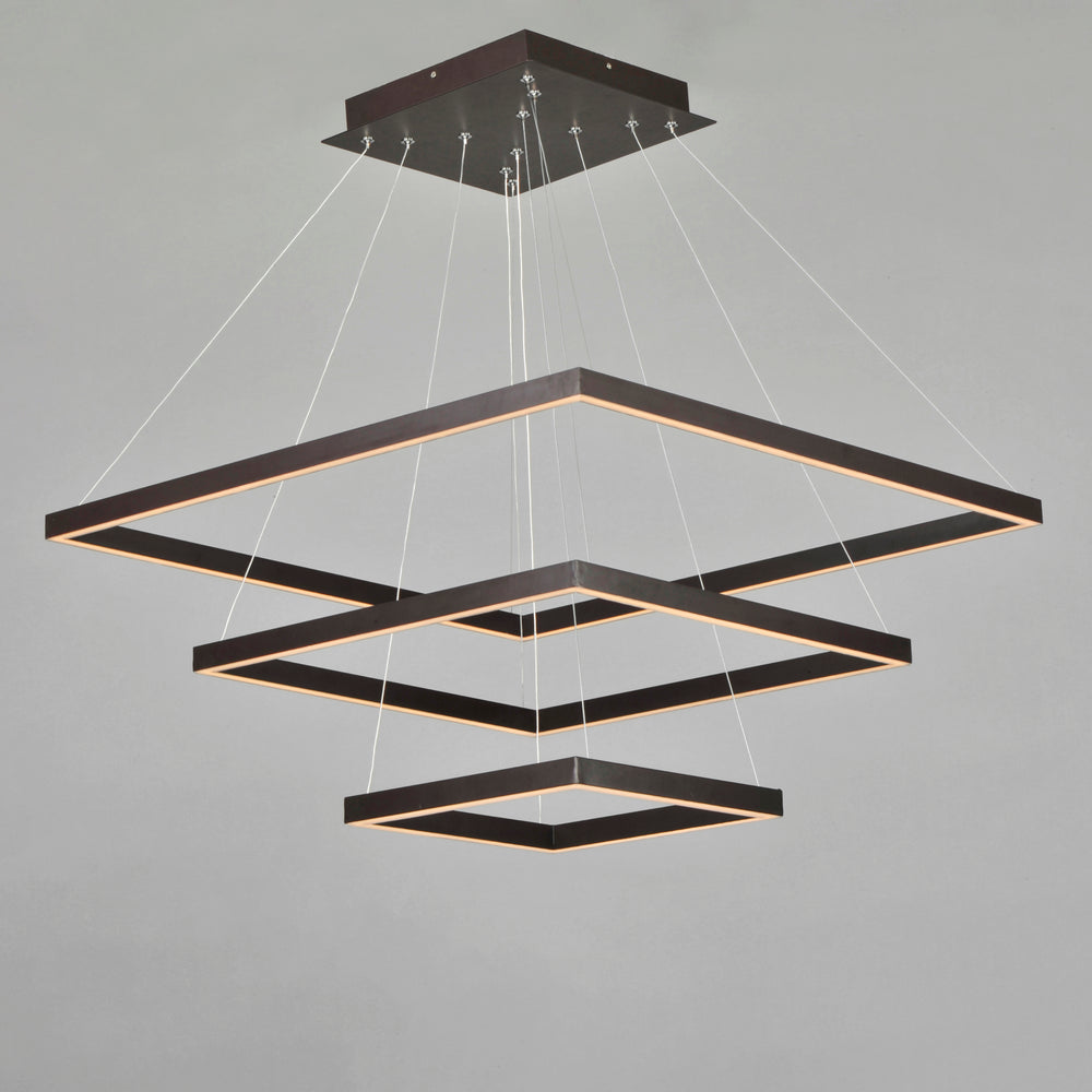 Quad 3-Tier LED Pendant by ET2 Lighting, styled view 1