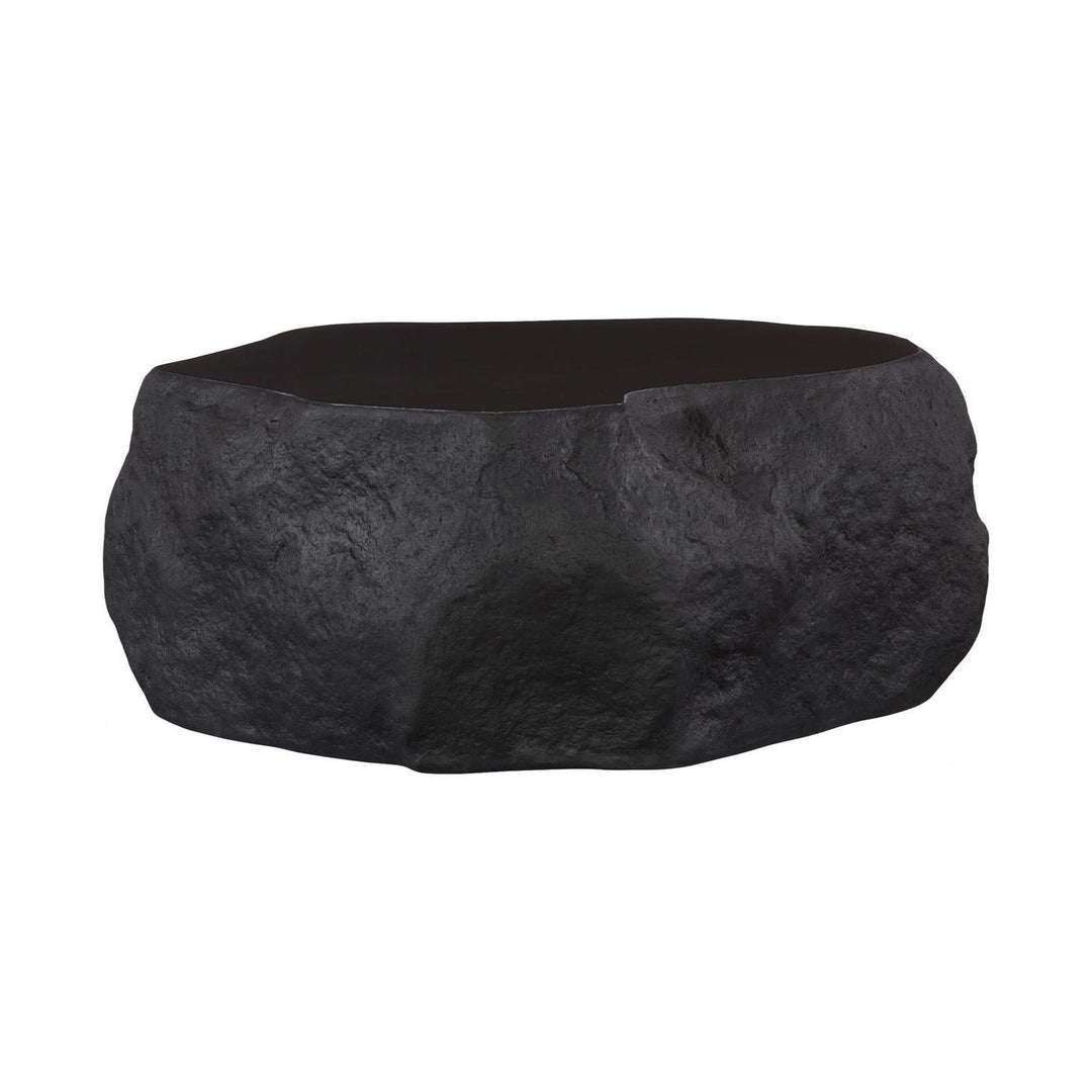 Quarry Coffee Table, Small, Black Glamstone by Phillips Collection — centered product view