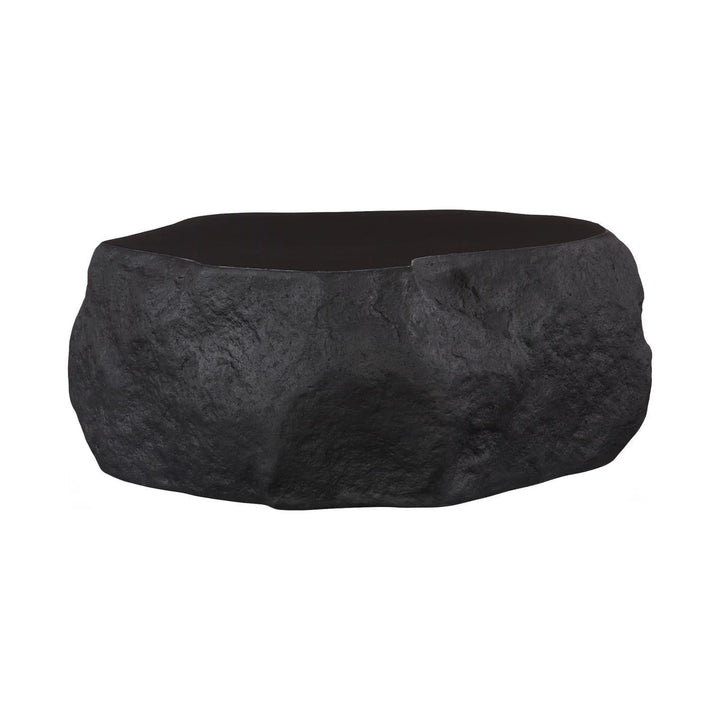 Quarry Coffee Table, Small, Black Glamstone by Phillips Collection — centered product view