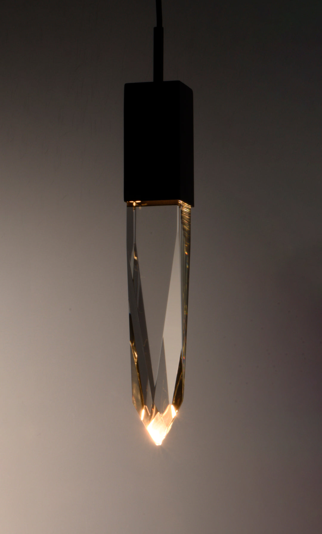 Quartz 1-Light LED Pendant (15.75" H) by ET2 Lighting, styled view 1