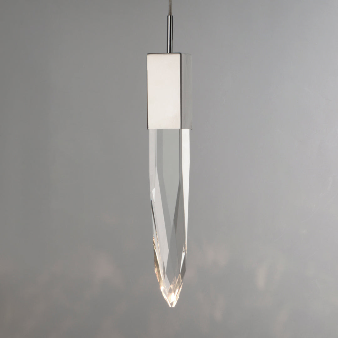 Quartz 1-Light LED Pendant (15.75" H) by ET2 Lighting, styled view 7