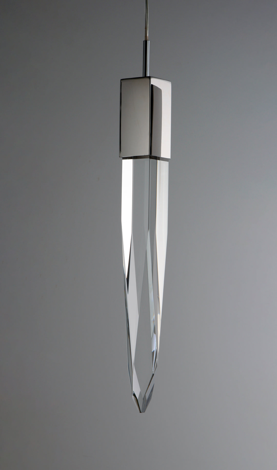 Quartz 1-Light LED Pendant (21" H) by ET2 Lighting, styled view 3