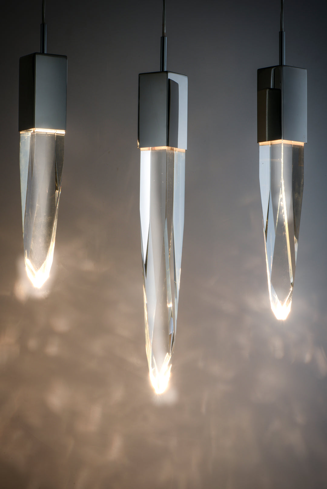 Quartz 10-Light LED Pendant by ET2 Lighting, styled view 4