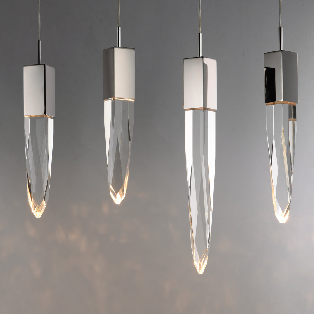Quartz 12-Light LED Pendant by ET2 Lighting, styled view 2