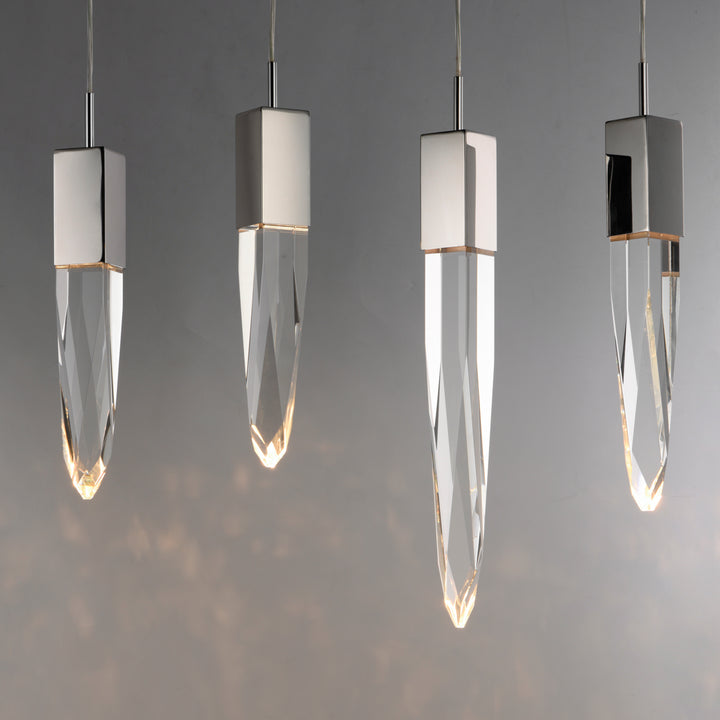 Quartz 12-Light LED Pendant by ET2 Lighting, styled view 2