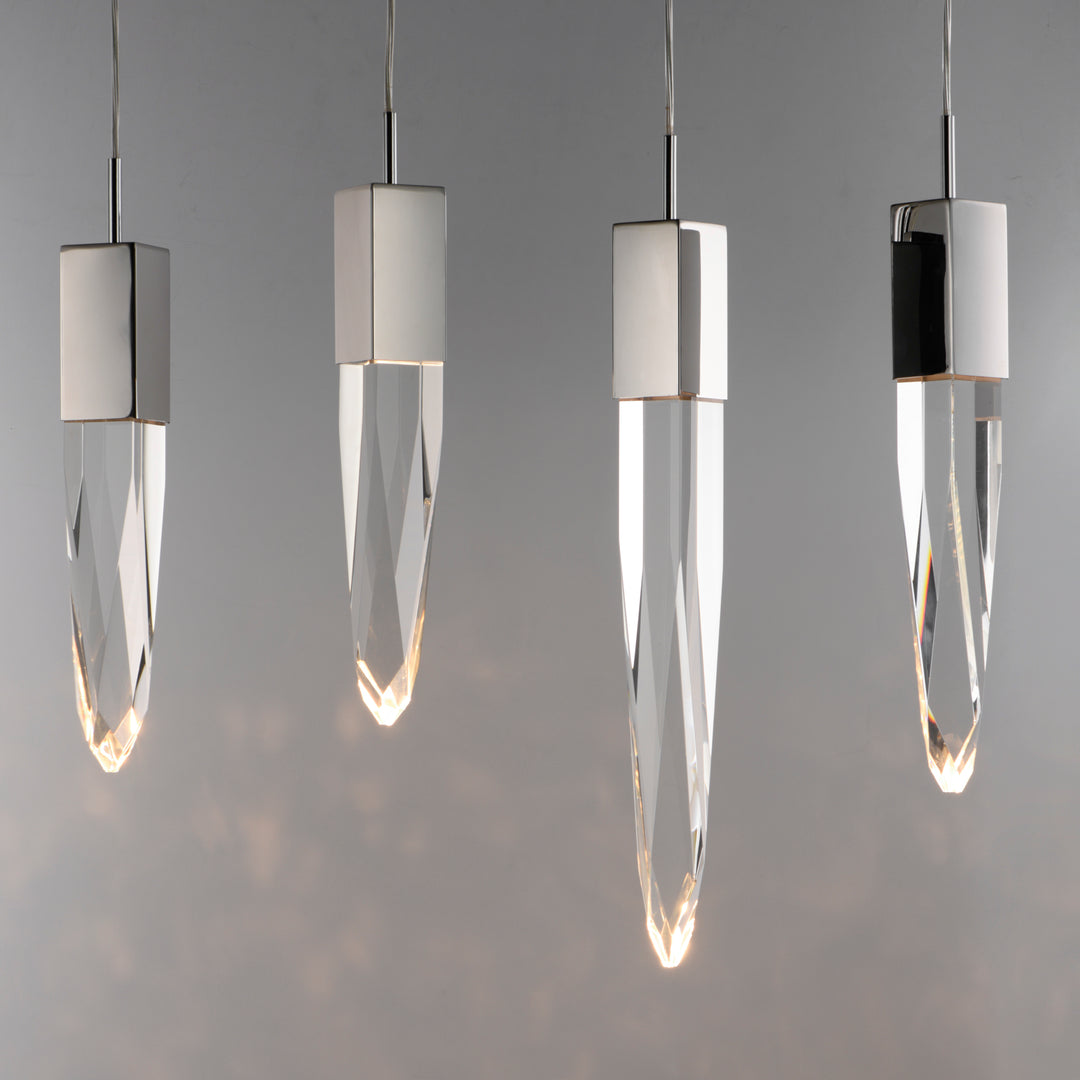 Quartz 12-Light LED Pendant by ET2 Lighting, styled view 3