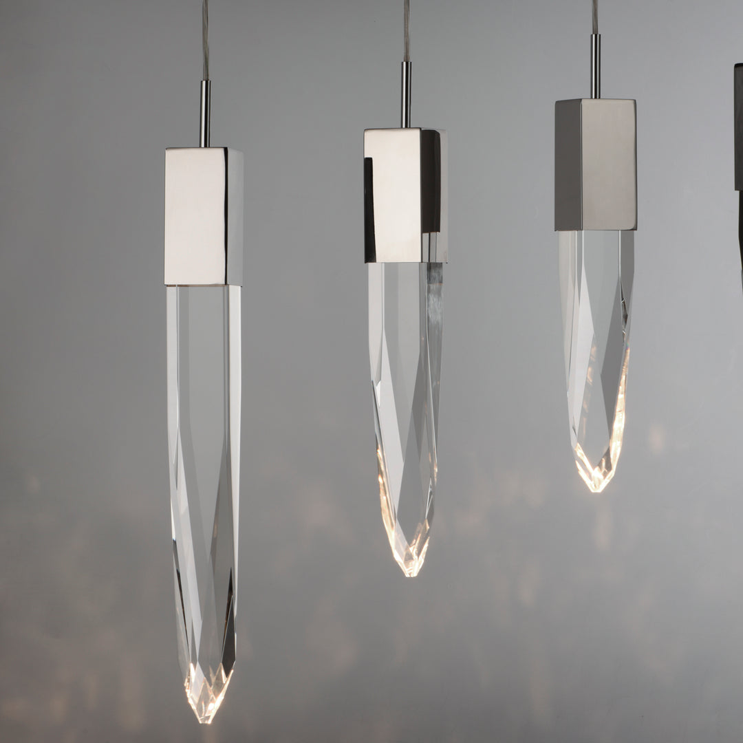 Quartz 12-Light LED Pendant by ET2 Lighting, styled view 4