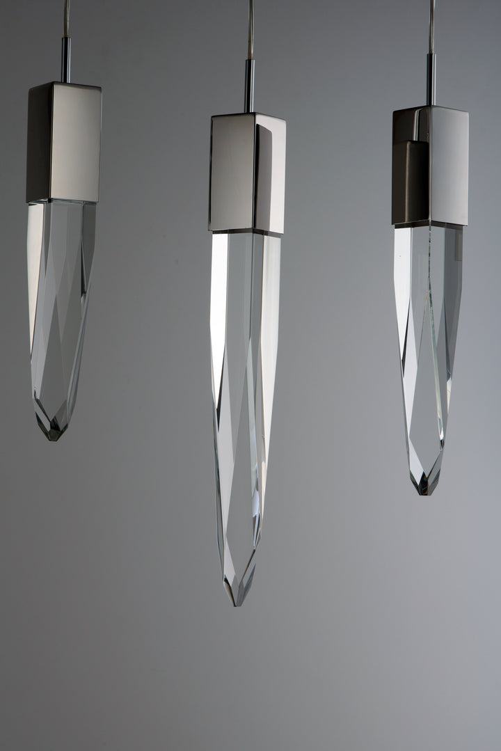 Quartz 3-Light LED Pendant by ET2 Lighting, styled view 5