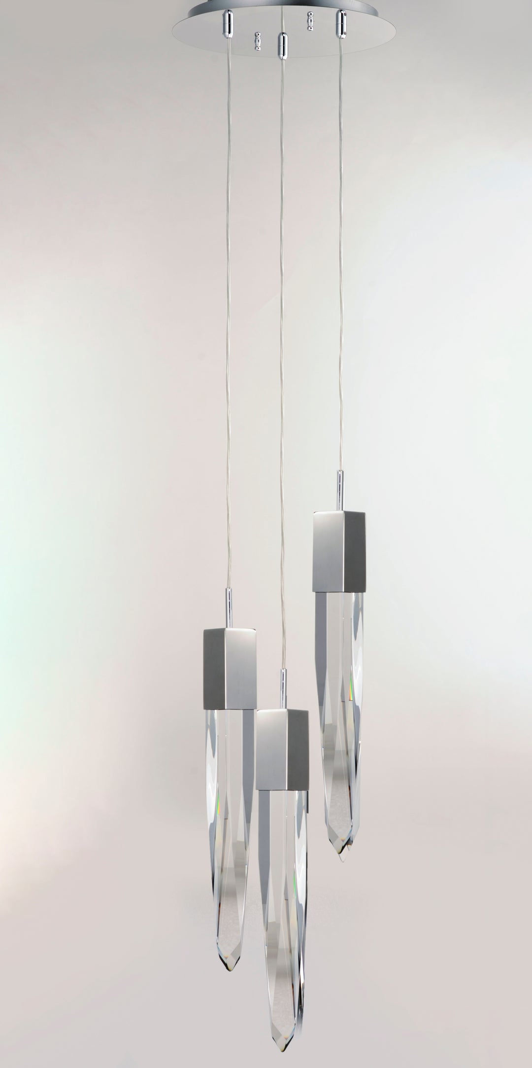 Quartz 3-Light LED Pendant by ET2 Lighting, styled view 6