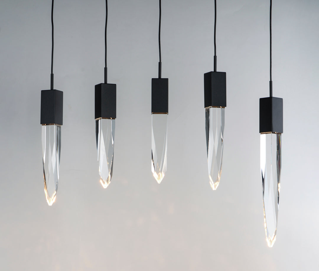 Quartz 6-Light LED Pendant by ET2 Lighting, styled view 4