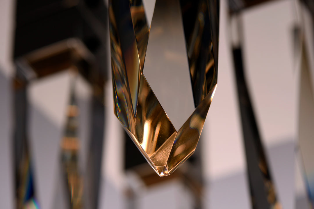 Quartz 6-Light LED Pendant by ET2 Lighting, styled view 5
