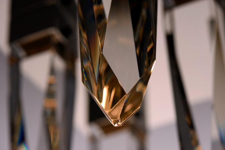 Quartz 6-Light LED Pendant by ET2 Lighting, styled view 5