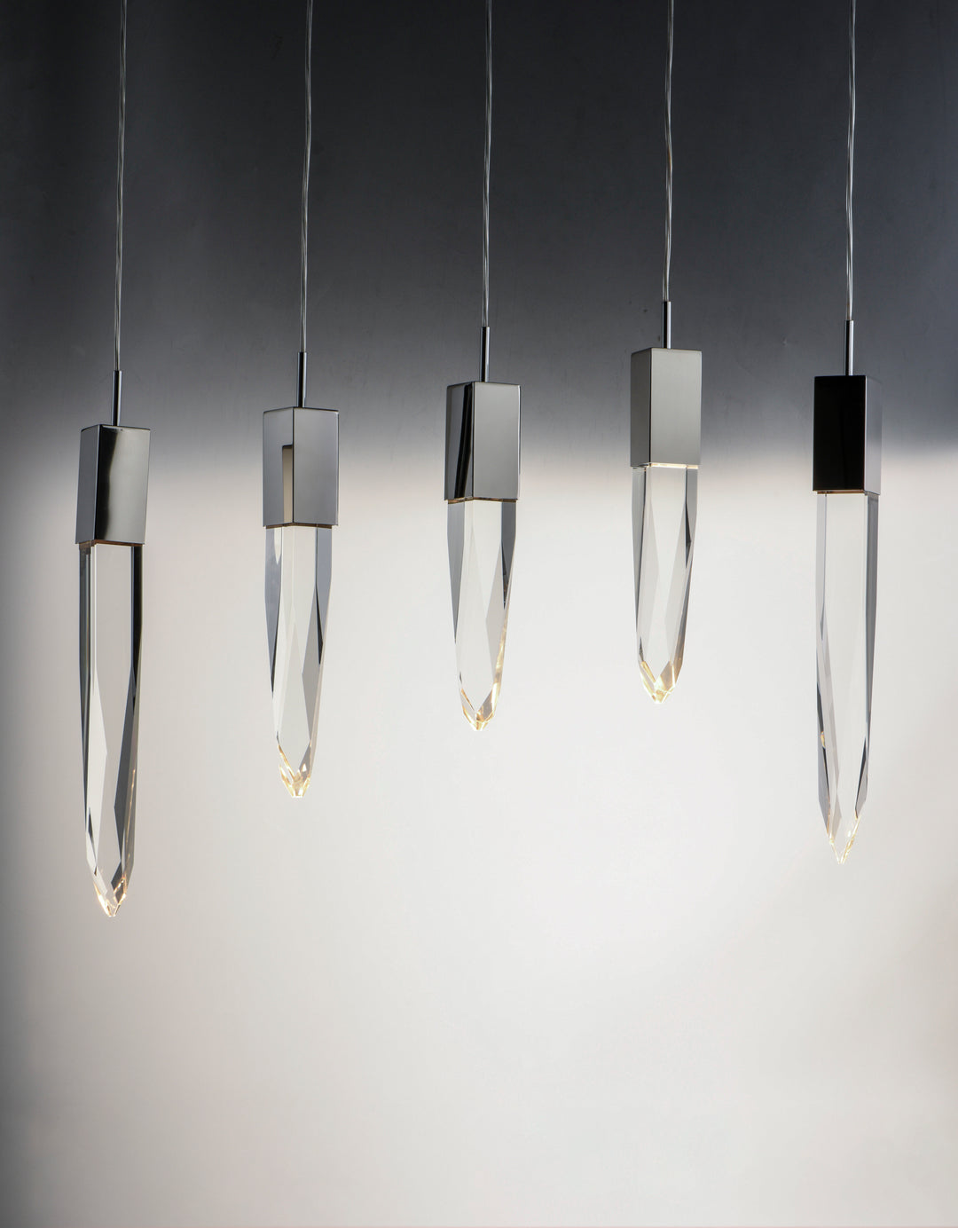 Quartz 6-Light LED Pendant by ET2 Lighting, styled view 7
