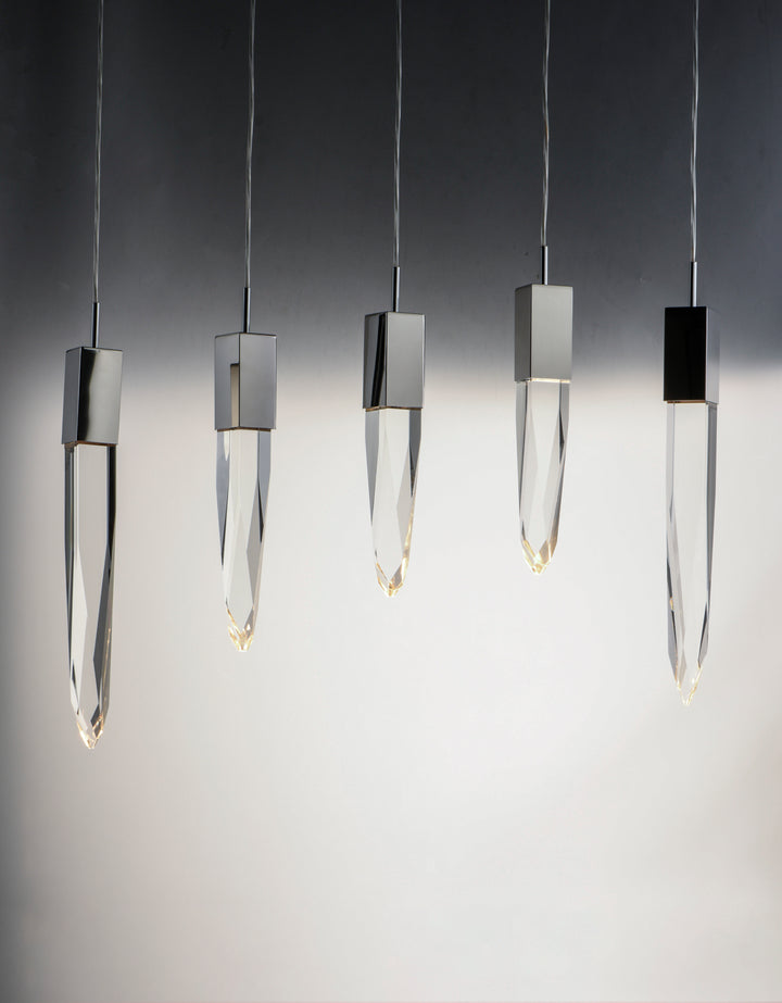 Quartz 6-Light LED Pendant by ET2 Lighting, styled view 7
