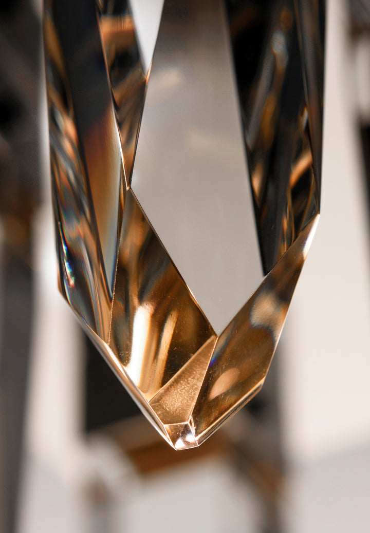 Quartz 9-Light LED Pendant by ET2 Lighting, styled view 3
